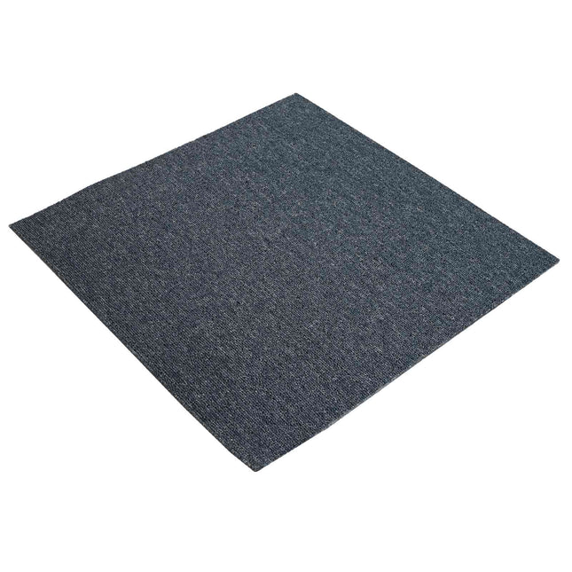Tæppeflise Blå Grå 50 x 50 cm 4 pcs PP og Bitumen