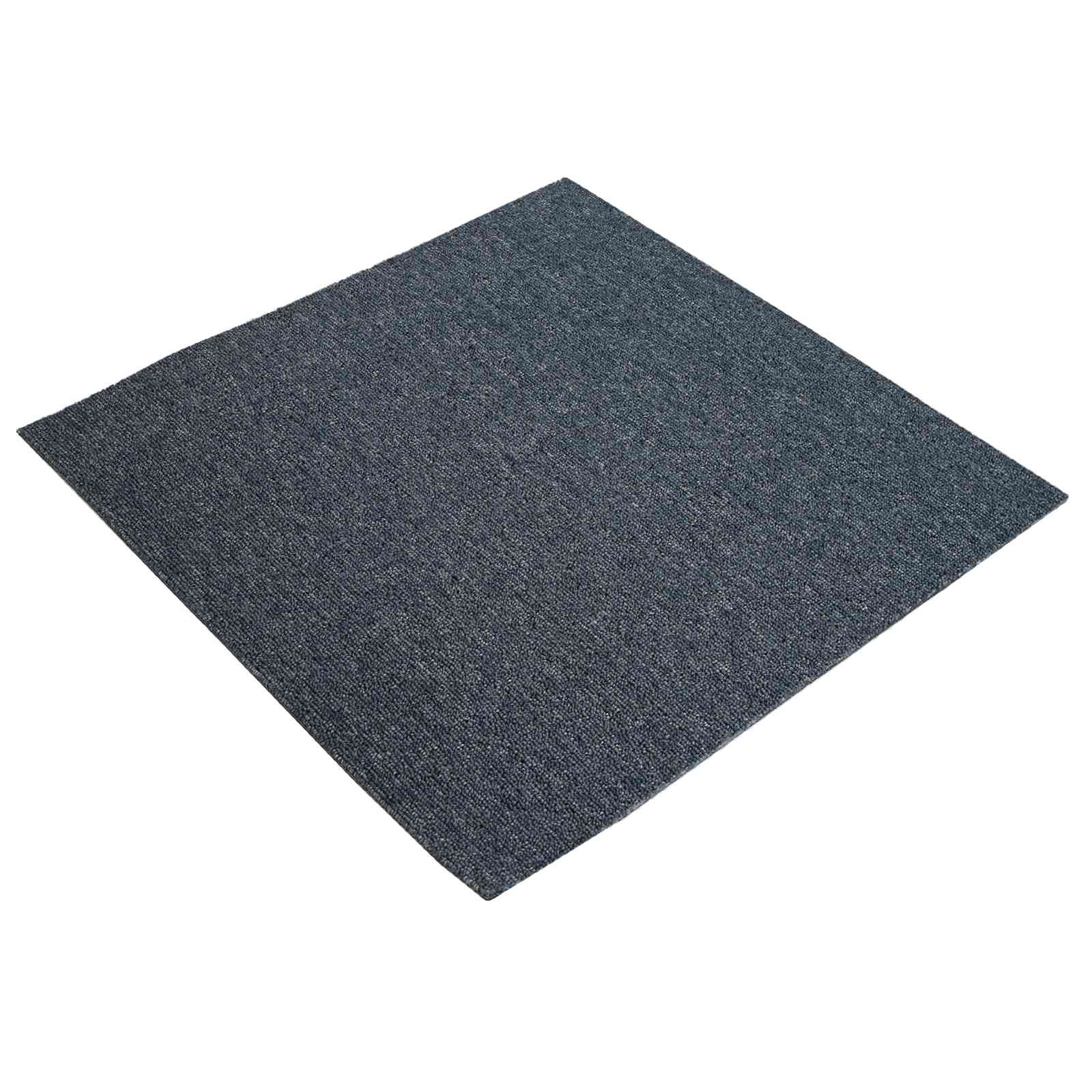 Tæppeflise Blå Grå 50 x 50 cm 20 pcs PP og Bitumen