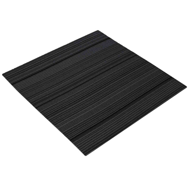 Tæppeflise Stripet Lysegrå 50 x 50 cm 4 pcs PP og Bitumen