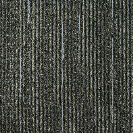 Tæppeflise Stribet Lys Grøn 50 x 50 cm 4 stk.