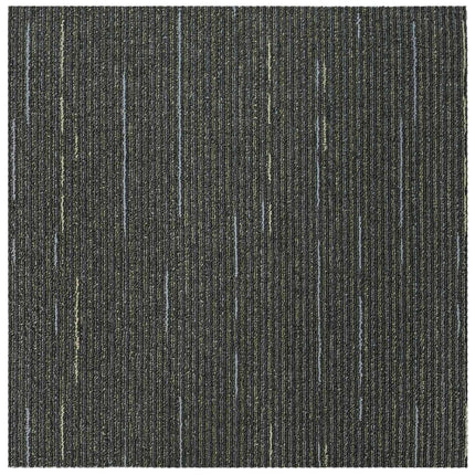 Tæppeflise Stribet Lys Grøn 50 x 50 cm 4 stk.