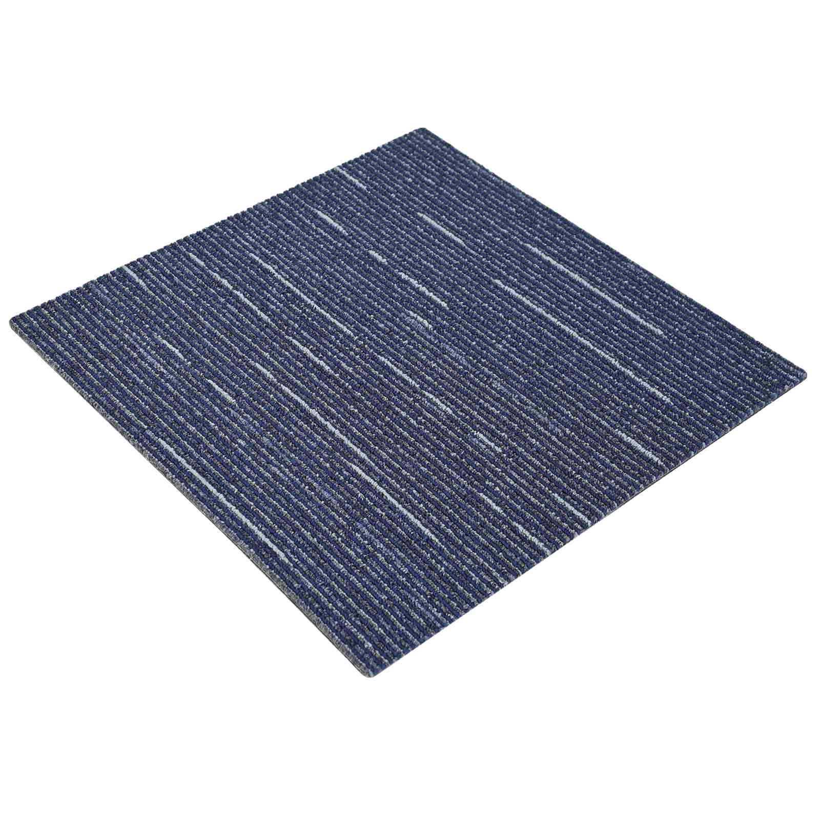Tæppeflise Stripet Blå 50 x 50 cm 36 pcs PP og Bitumen