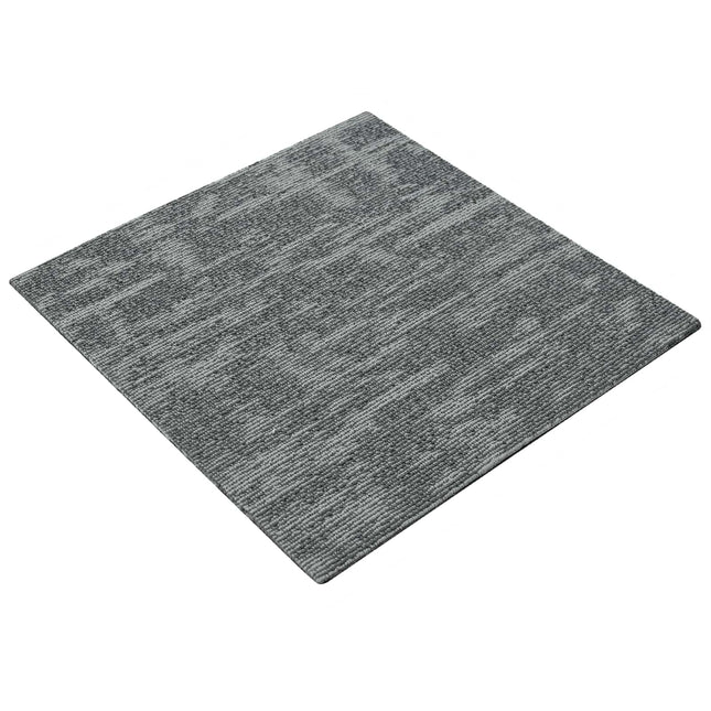 Tæppeflise Sten grå 50 x 50 cm 4 pcs PP og Bitumen