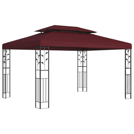 Pavillon 3,97 x 2,96 x 2,68 m Vinrød Polyester og Stål