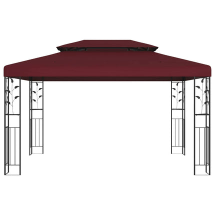 Pavillon 3,97 x 2,96 x 2,68 m Vinrød Polyester og Stål