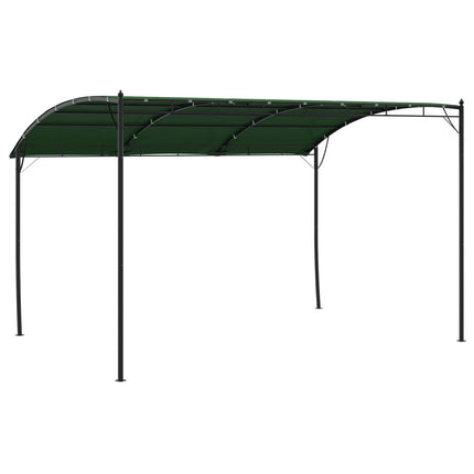 Pavillon 4 x 3 x 2,55 m Grøn Pulverlakeret stål og stof 180 gsm