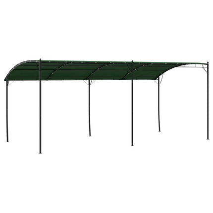 Pavillon 6 x 3 x 2,55 m Grøn Pulverlakeret stål og stof 180 gsm