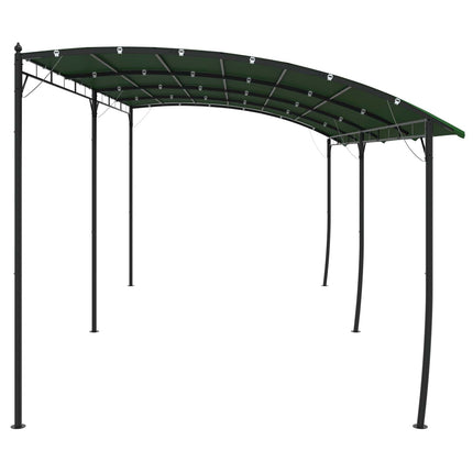 Pavillon 6 x 3 x 2,55 m Grøn Pulverlakeret stål og stof 180 gsm