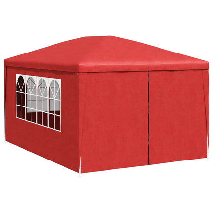 Party Tent 400 x 300 x 255 cm Rød PE og stål