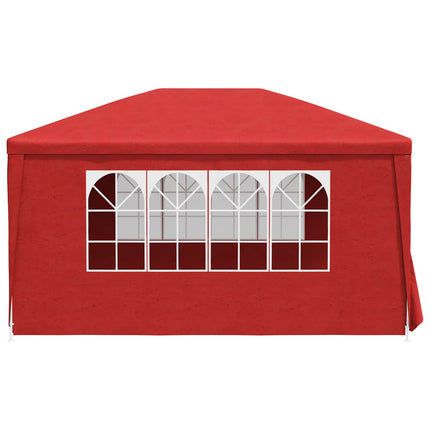 Party Tent 400 x 300 x 255 cm Rød PE og stål