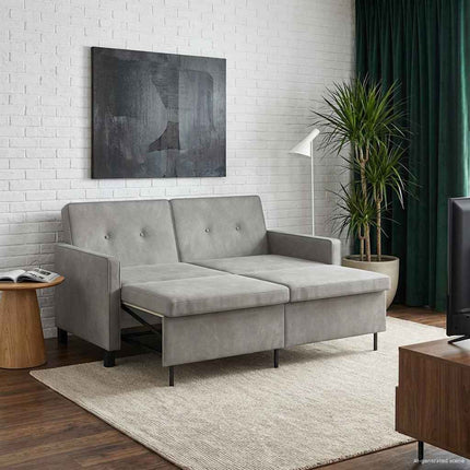 Sovesofa Lys grøn Stof