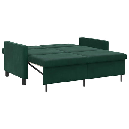 Sovesofa Mørkegrøn Stof