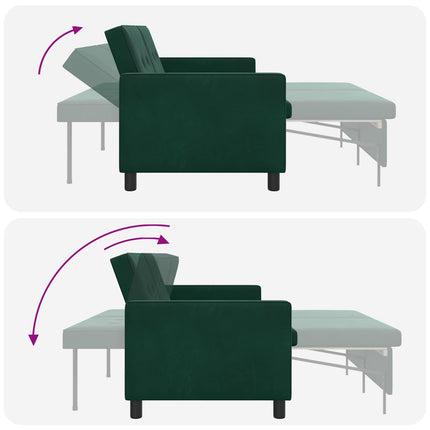 Sovesofa Mørkegrøn Stof