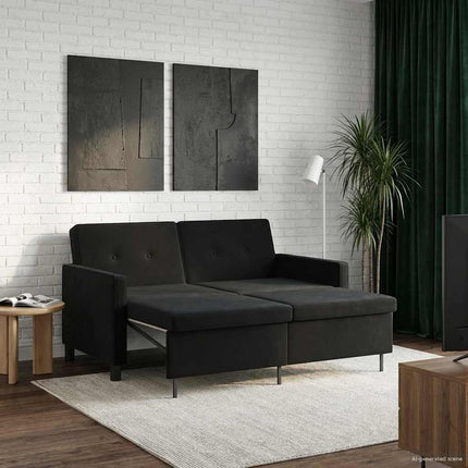 Sovesofa Sort Stof