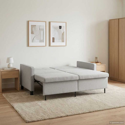 Sovesofa Cremefarvet Stof
