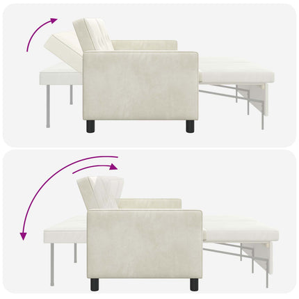 Sovesofa Cremefarvet Stof