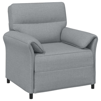 Sofa Sæt 2 stk. Lysegrå Stof