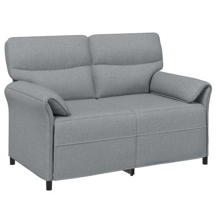 Sofa Sæt 2 stk. Lysegrå Stof