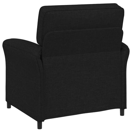 Sofa Sæt 2 stk. Sort Stof