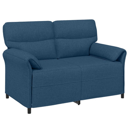 Sofa Sæt 2 stk. Blå Stof