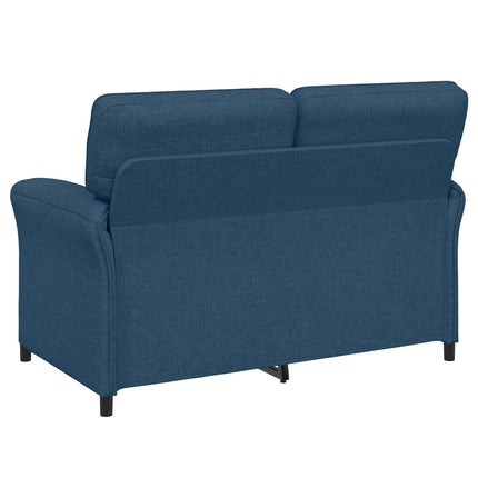 Sofa Sæt 2 stk. Blå Stof