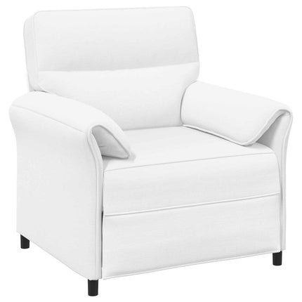 Sofa Sæt 2 stk. Hvid Stof