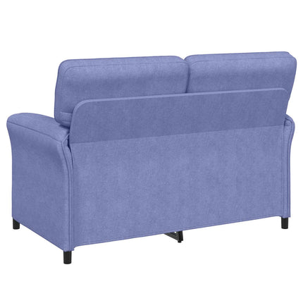 Sofa Sæt 2 stk. Jeans blå Stof
