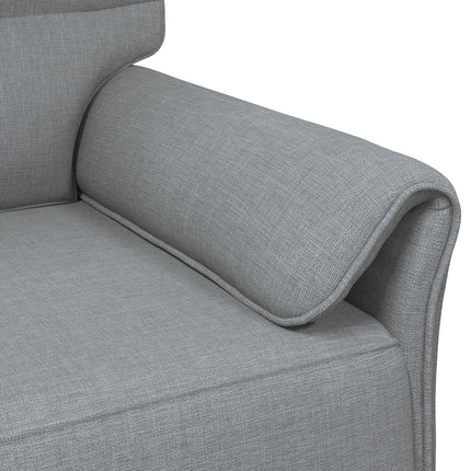 Sofa Sæt 2 stk. Lysegrå Stof