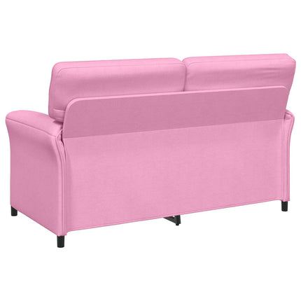 Sofa Sæt 2 stk. Lyserød Stof