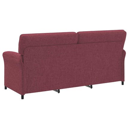 Sofa Sæt 2 stk. Vinrød Stof