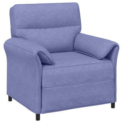 Sofa Sæt 2 stk. Jeans blå Stof