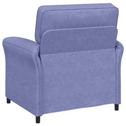 Sofa Sæt 2 stk. Jeans blå Stof