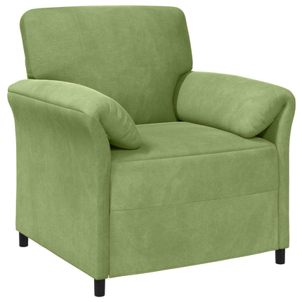 Sofa Sæt 2 stk. Lys grøn Fløjl