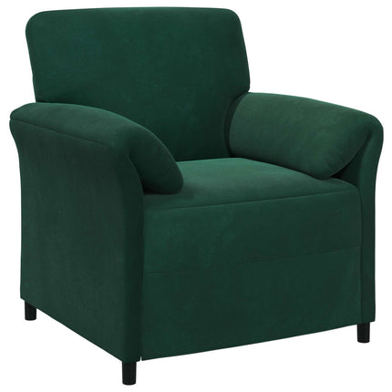 Sofa Sæt 2 stk. Mørkegrøn Fløjl
