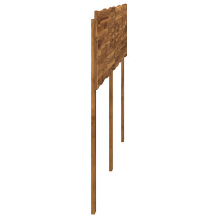 Sengegavl med naturkant ROSTOCK Naturfarvet 160 cm
