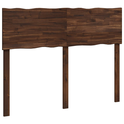 Sengegavl med naturkant ROSTOCK Mørk Brun 150 cm