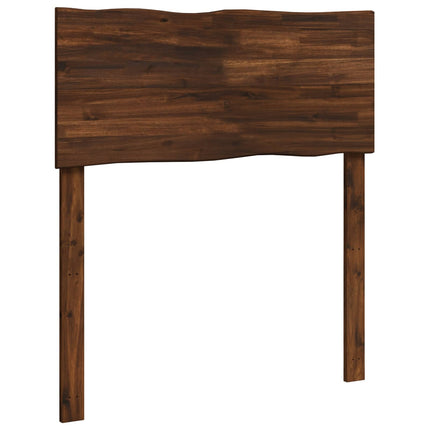 Sengegavl med naturkant ROSTOCK Mørk Brun 90 cm