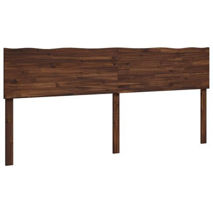 Sengegavl med naturkant ROSTOCK Mørk Brun 180 cm