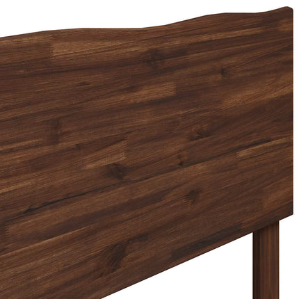 Sengegavl med naturkant ROSTOCK Mørk Brun 140 cm