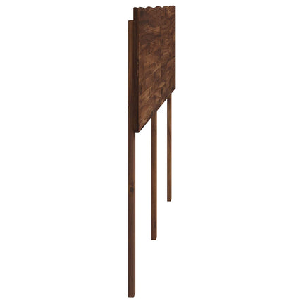 Sengegavl med naturkant ROSTOCK Mørk Brun 135 cm