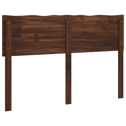 Sengegavl med naturkant ROSTOCK Mørk Brun 120 cm