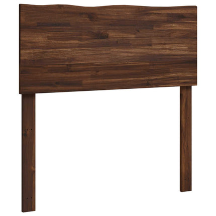Sengegavl med naturkant ROSTOCK Mørk Brun 100 cm