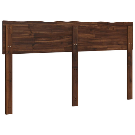 Sengegavl med naturkant ROSTOCK Mørk Brun 160 cm