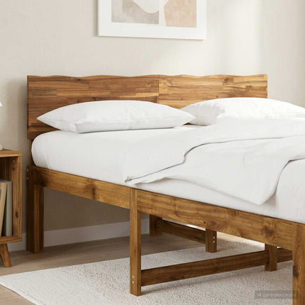 Sengegavl med naturkant ROSTOCK Naturfarvet 150 cm