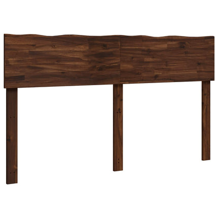Sengegavl med naturkant ROSTOCK Mørk Brun 140 cm