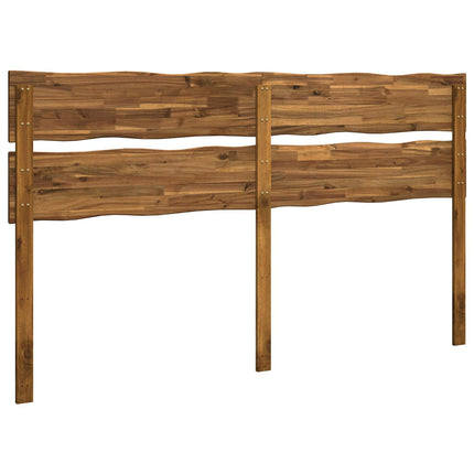 Sengegavl med levende kant ROSTOCK Naturfarvet 200 cm