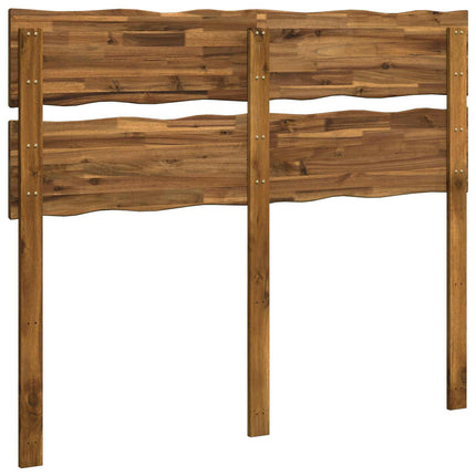 Sengegavl med levende kant ROSTOCK Naturfarvet 120 cm