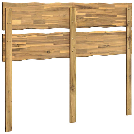 Sengegavl med levende kant ROSTOCK Hvid 120 cm