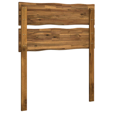 Sengegavl med levende kant ROSTOCK Naturfarvet 80 cm