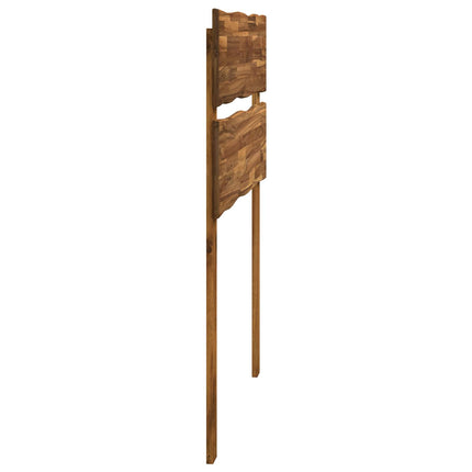 Sengegavl med levende kant ROSTOCK Naturfarvet 80 cm